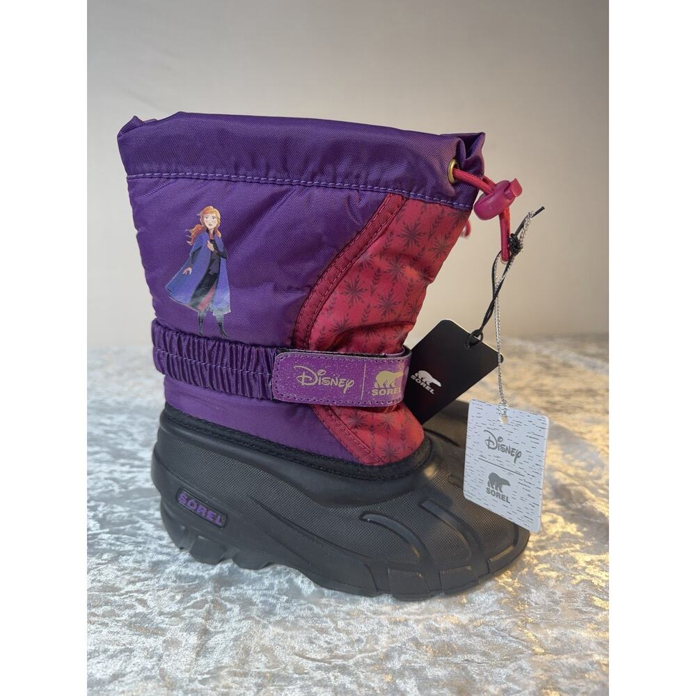 Sorel Disney Frozen 2 Anna Snow Boots Girls US 12 Purple Waterproof NWT